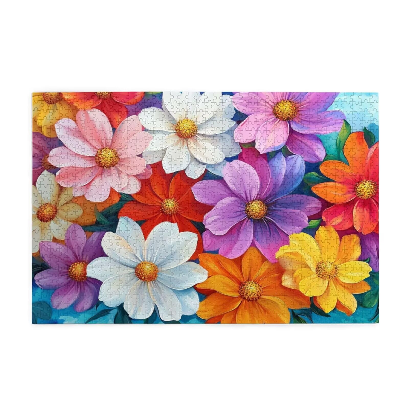 Puzzle Flor 4000 Piezas Vistoso Grande Rompecabezas Adultos de Madera, Puzzles Juegos Divertidos/Relajantes/Desafiantes para Adultos y Principiantes, como Regalo para Amigos y Seres Queridos 2T-297