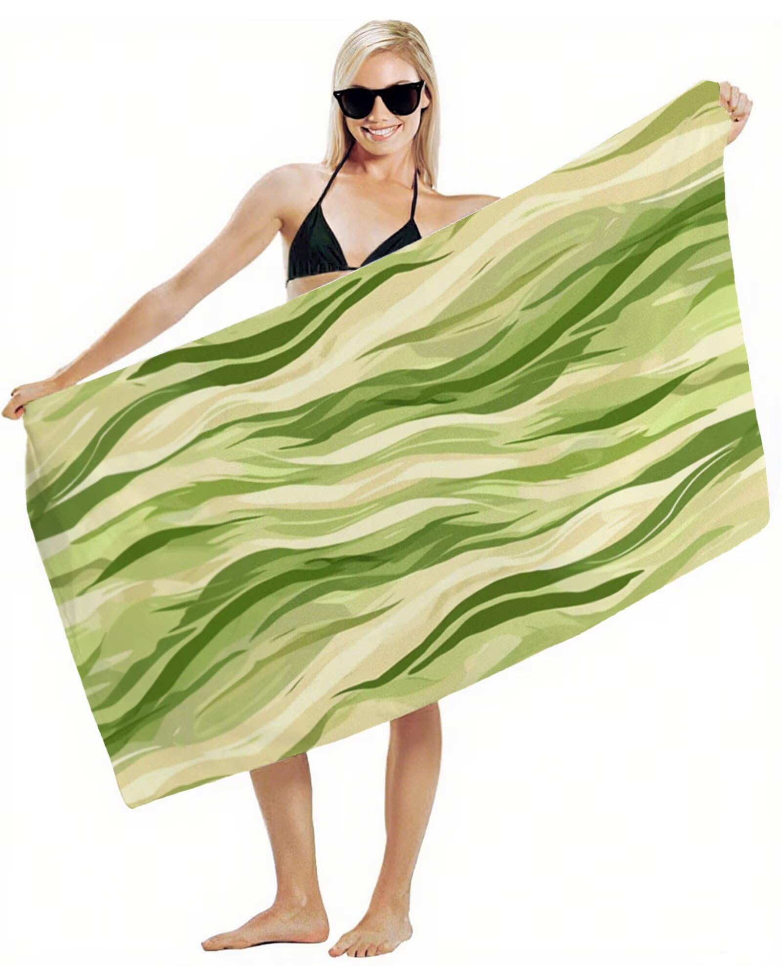 Telo Mare Grande 220x100 cm Asciugamano Palestra Asciugatura Rapida, Telo Mare Microfibra Anti-Sabbia, Morbido & Assorbente, Compatto & Leggero, per Viaggi, Piscina, Sport, Palestra, Campeggio Y2-105