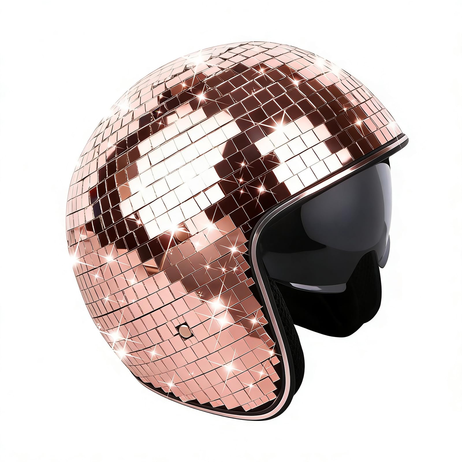 Gesmolten Disco Ball Helm Party Decoratie Helm Glitter Glas Disco Ball