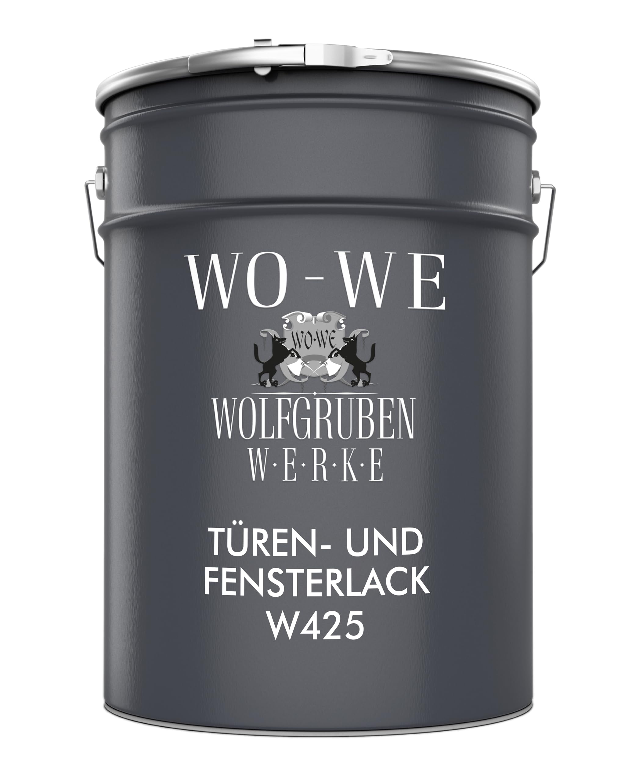 WO-WE Fensterlack Türenlack 3in1 Holzfenster Innen & Außen Reinweiss 2,5L