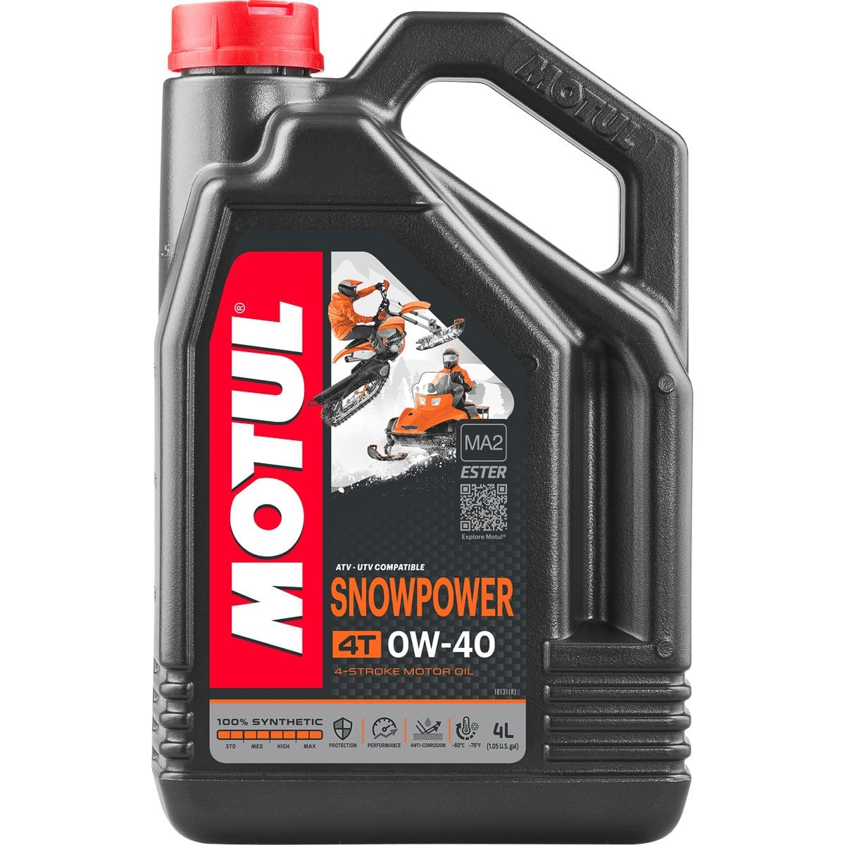 Motul 101231 Snow Power 4T 0 W-50 de 40, 4 L