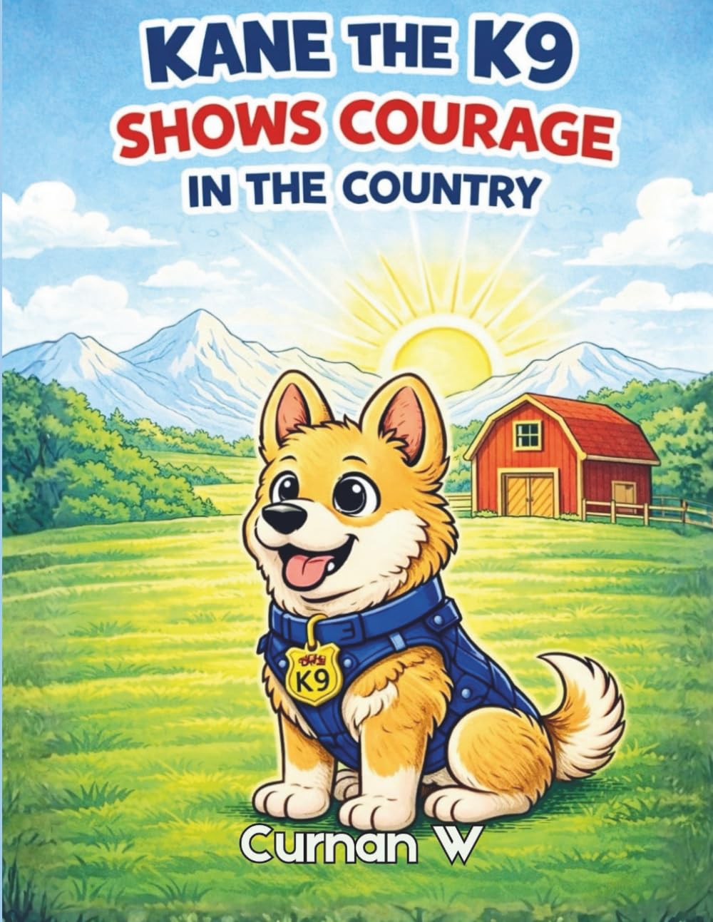 KANE THE K9: SHOWS COURAGE IN THE COUNTRY: BOOK TWO (KANE THE K9 SERIES COLORING BOOKS)