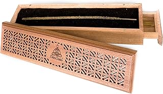 Sponsored Ad - Wooden Ash Catcher & Incense Holder for Sticks with Storage Drawer, Incenses Burner Made of Padauk Wood, Ad...