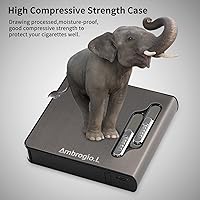 Vista 3 de Paquete completo de 20 cajas de cigarrillos regulares, soporte de expulsión automática con encendedor de arco doble, recargable por USB, sin llama