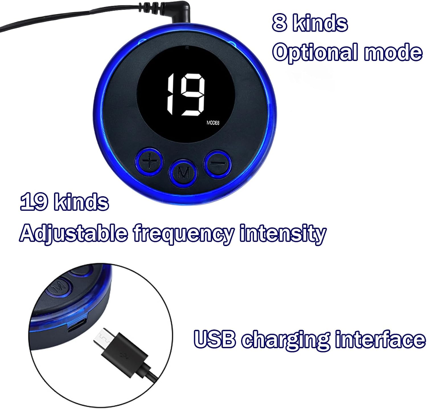 MFMYEE SM Electric Shock Penis Sleeve, Remote Cock Ring Stimulation Devices, Chastity Cage Bondage Set, 19 Adjustable intensities Electric Penis Ring Scrotum Rings, Erotic Chastity SM Sex Toy