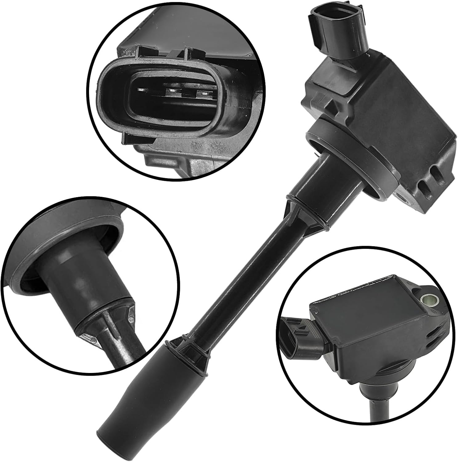 Set of 4 Ignition Coils Pack and Iridium Spark Plugs Compatible with Toyota 2.5L L4 2019-2023