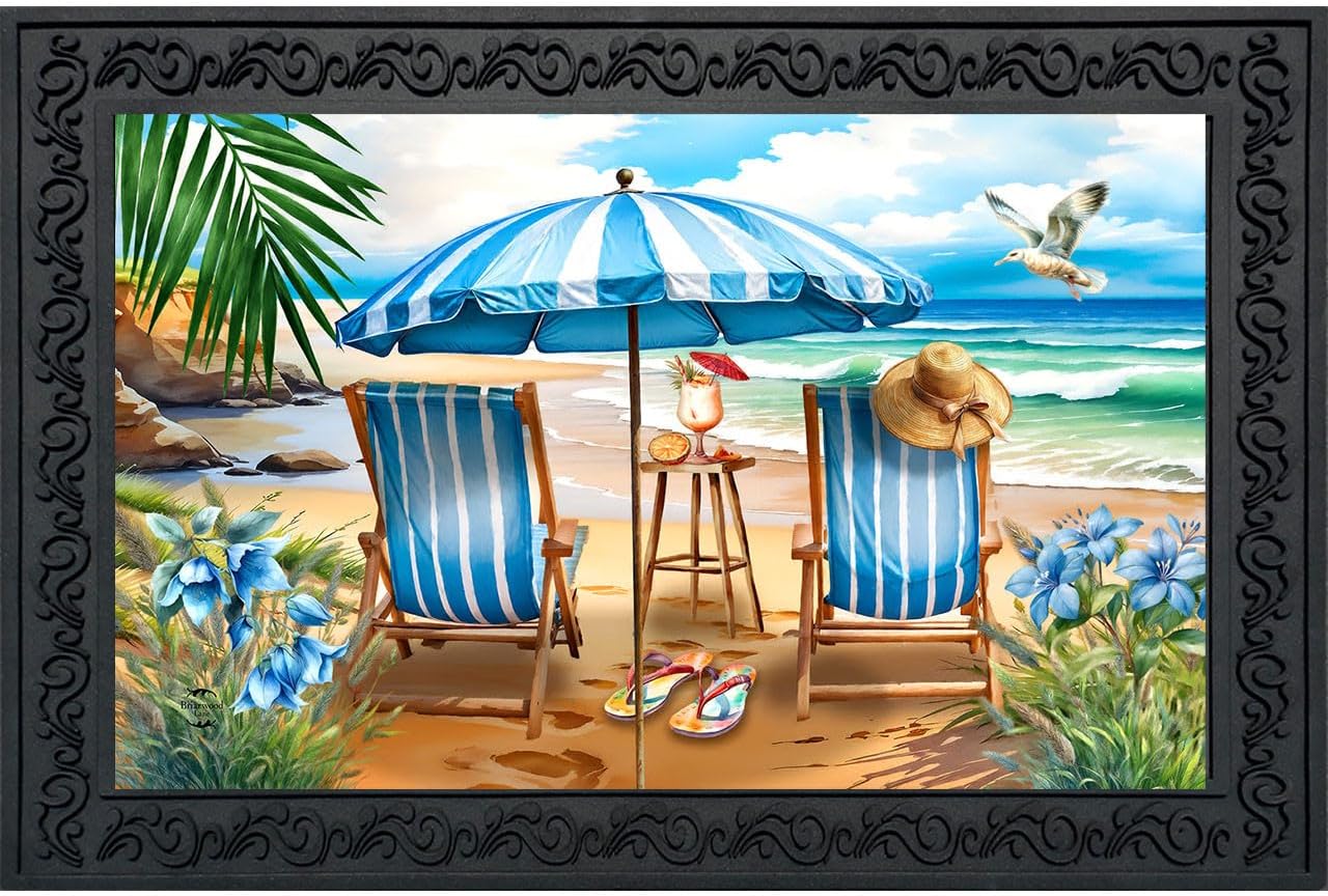 Briarwood Lane Flip Flops Beach Summer Doormat