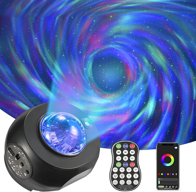 AOELLIT Galaxy Star Projector Light Starlight Sky Night Light Ceiling Projector Light for Bedroom Room Home, Upgraded