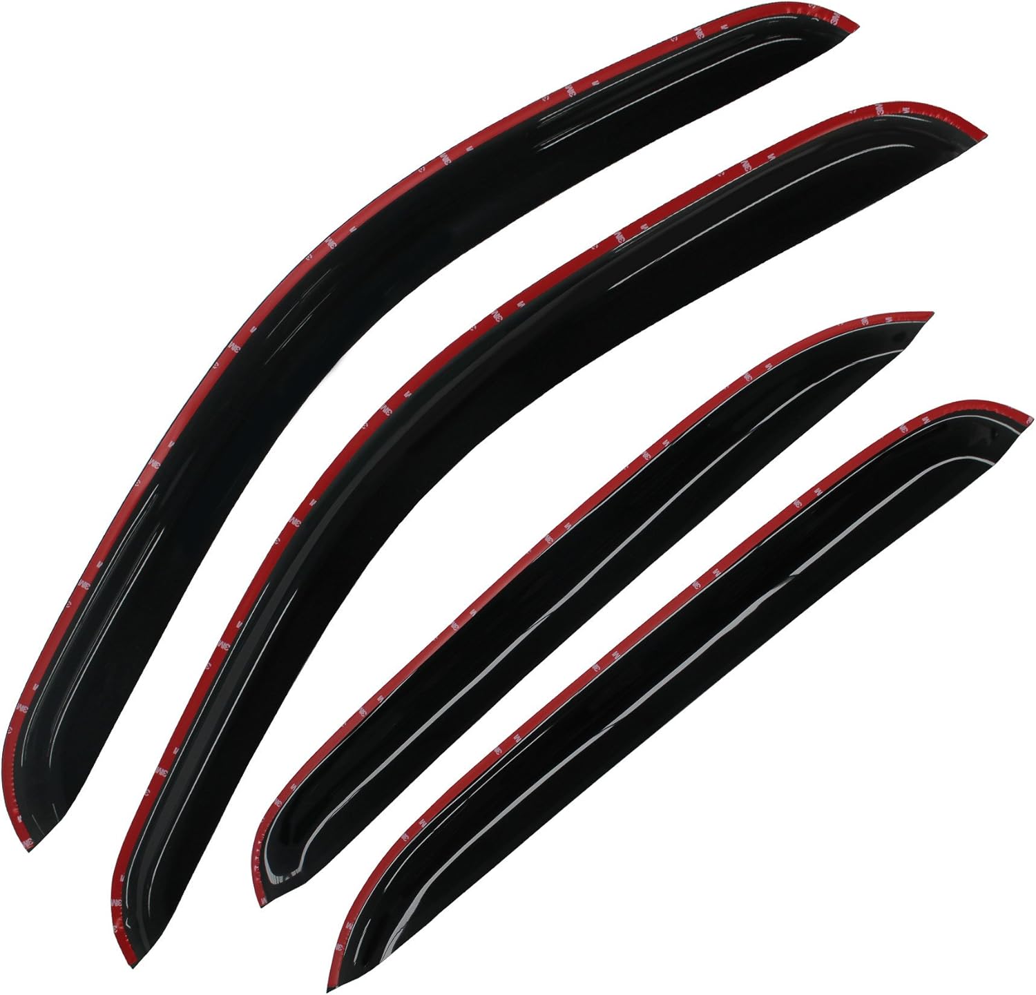 4pcs Side Window Deflectors Window Visors for 95-04 Tacoma Access/Extended Cab Smoke Visor Sun/Rain Guard