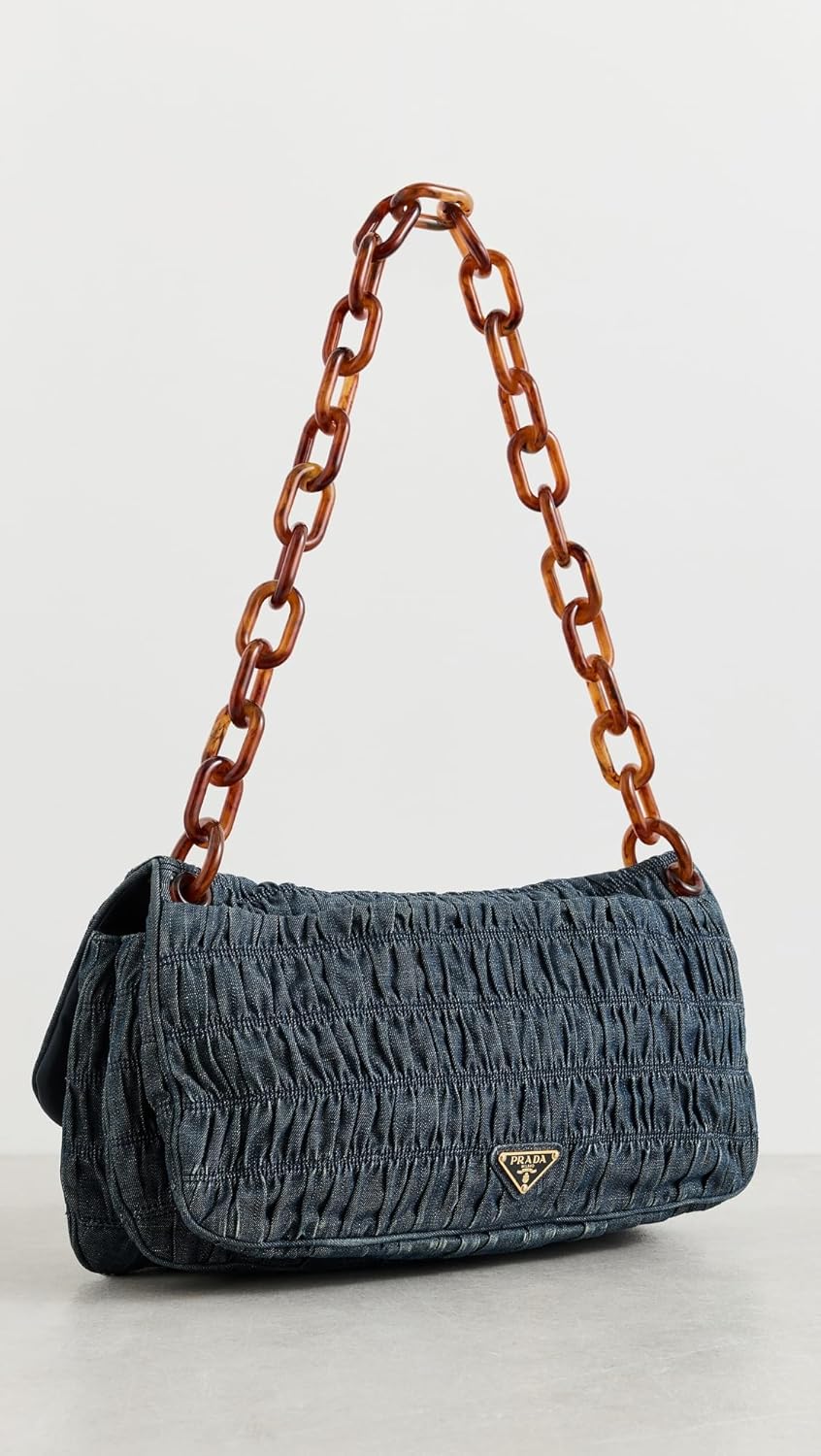 Prada Shopbop Archive Women's Pre-Loved Shoulder Bag, Denim - Image 3