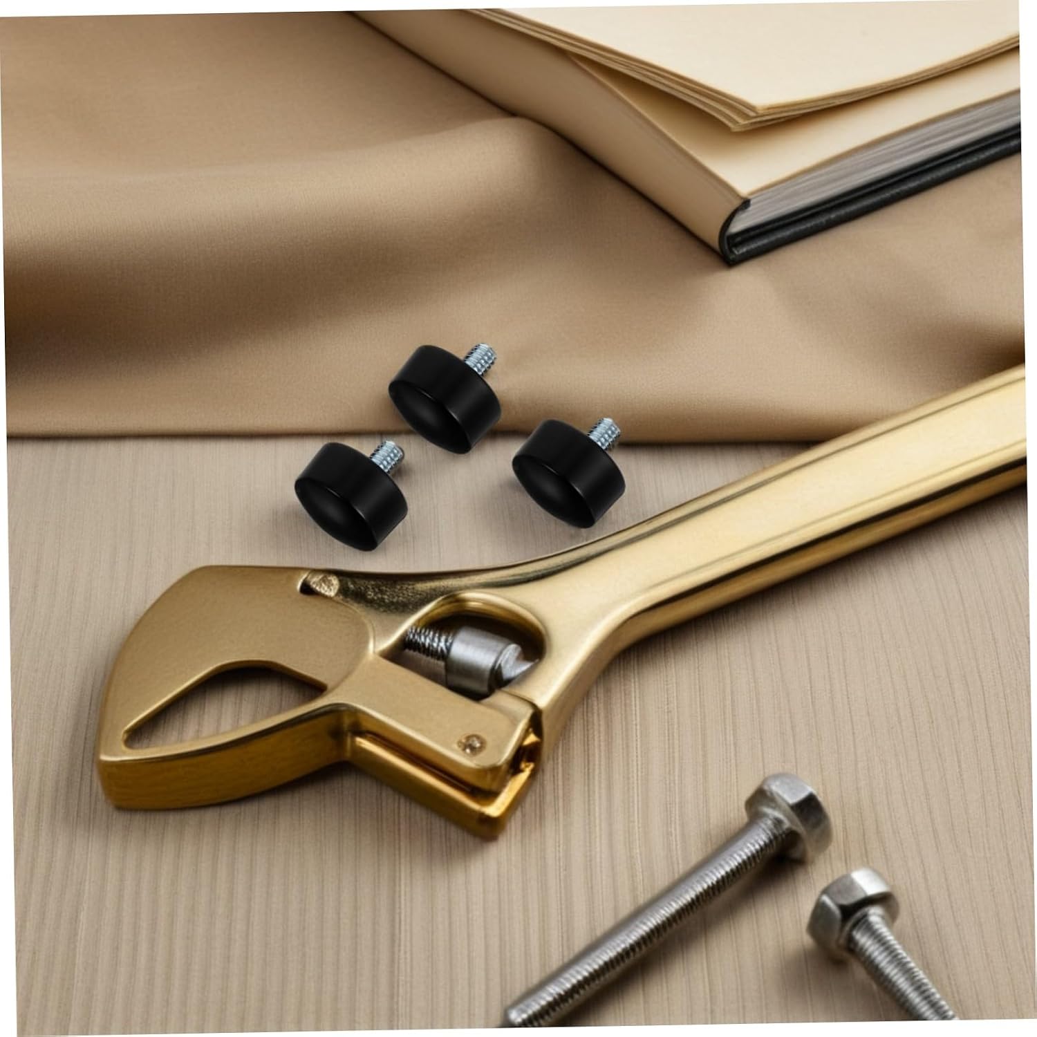 4pcs Black Curtain Rod End Caps Finials for Drapery Rods Plastic and Metal Decorative Covers Easy to Install for Bedroom Office Home Window Treatment