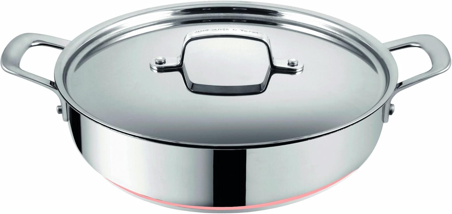 Tefal Jamie Oliver Inox E92482 Serving Pan 30 cm Copper Induction