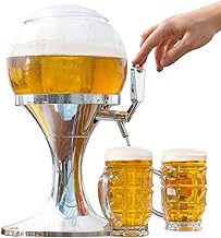 InnovaGoods Ball Refrigerant Beer Dispenser, PMMA, Silver, 24 x 24 x 42 cm