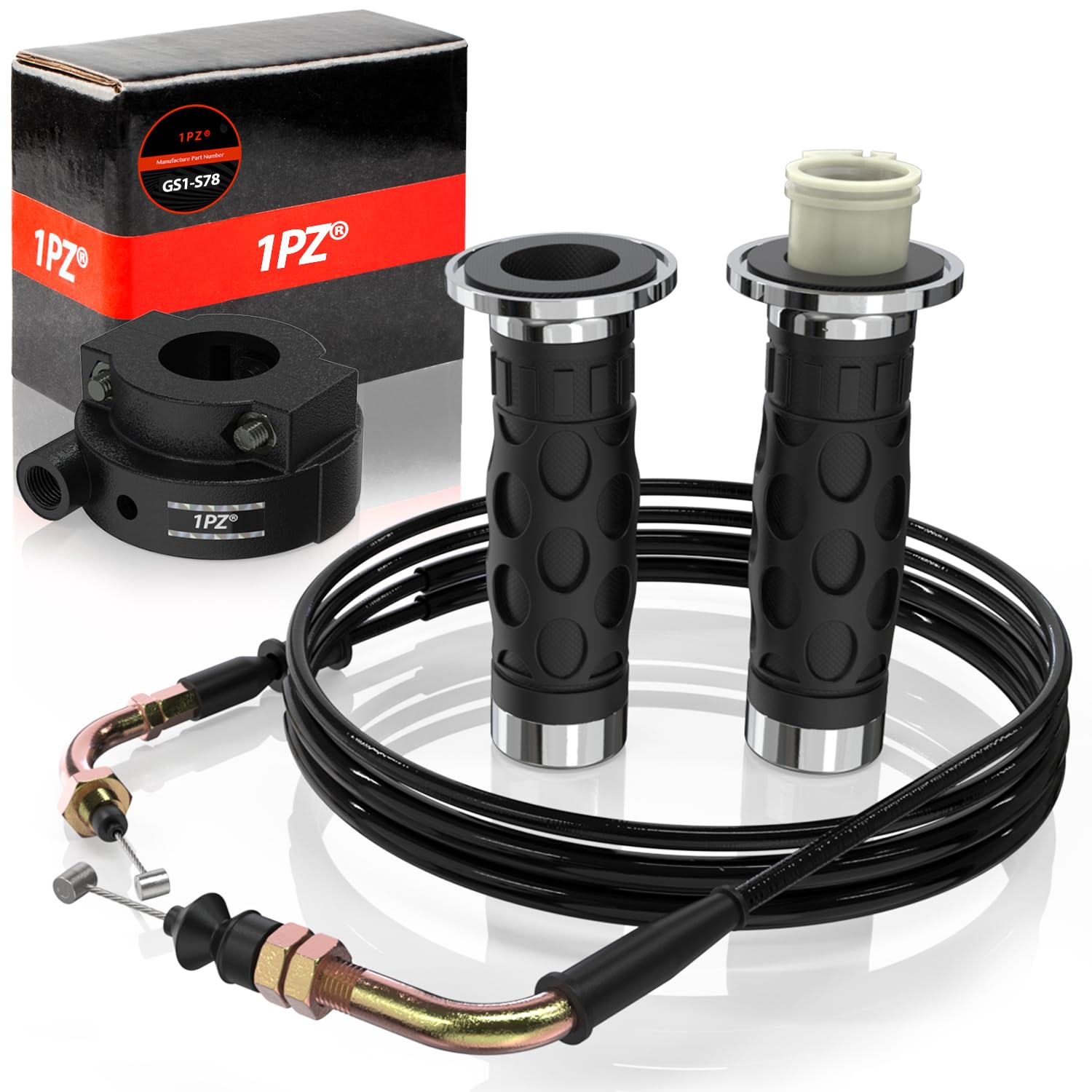パーツ WHITE THROTTLE GRIP SET 12-954 Amazon.com: Throttle Twist 