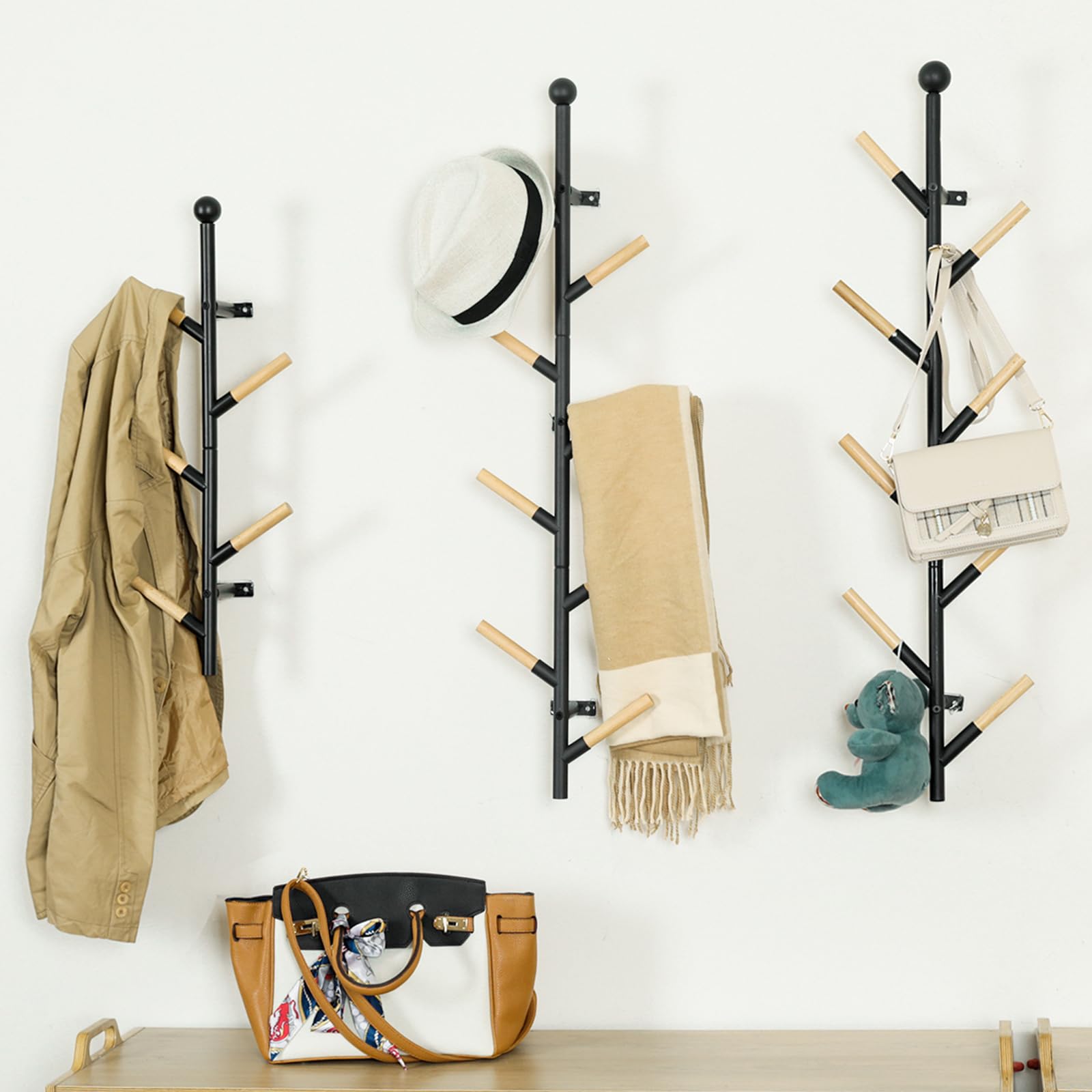 Como Hacer Percheros Palo Para Colgar Carteras Y Abrigos Percheros