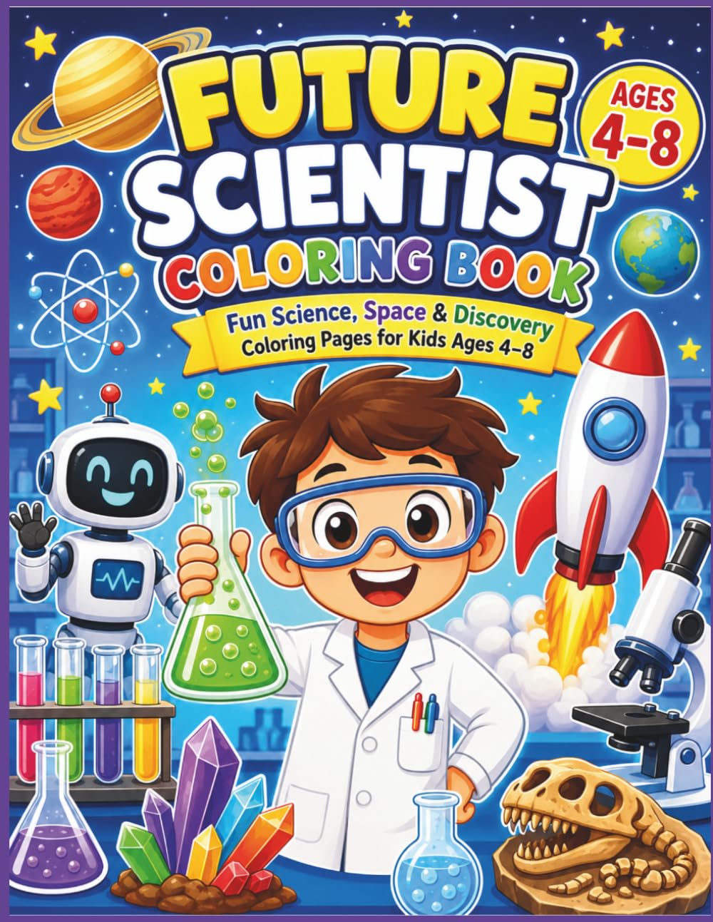 Future Scientist Coloring Book: Fun Science, Space & Discovery Coloring Pages for Kids Ages 4–8 (Future Careers Coloring Book Series)