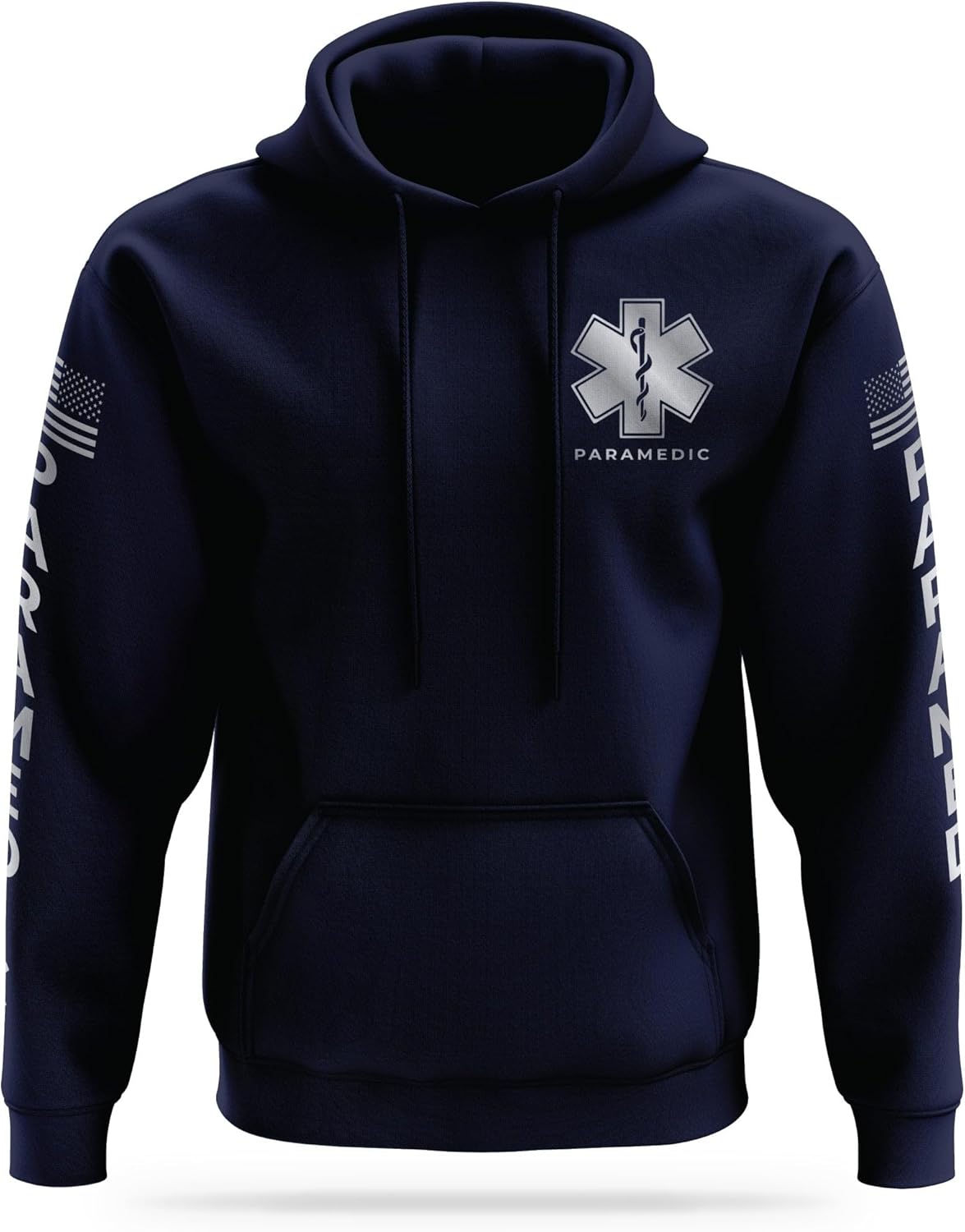 PARAMEDIC Reflective Utility Hoodie - High Visibility Safety Apparel - 100% Polyester Quick Dry Comfort.