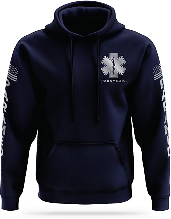 13FA PARAMEDIC Reflective Utility Hoodie - High Visibility Safety Apparel - 100% Polyester Quick Dry Comfort.