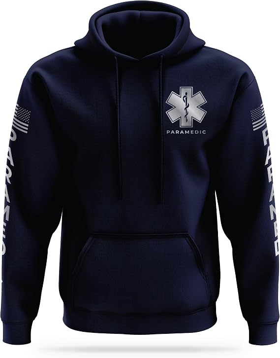 13Fifty 13FA PARAMEDIC Reflective Utility Hoodie - High Visibility Safety Apparel - 100% Polyester Quick Dry Comfort.