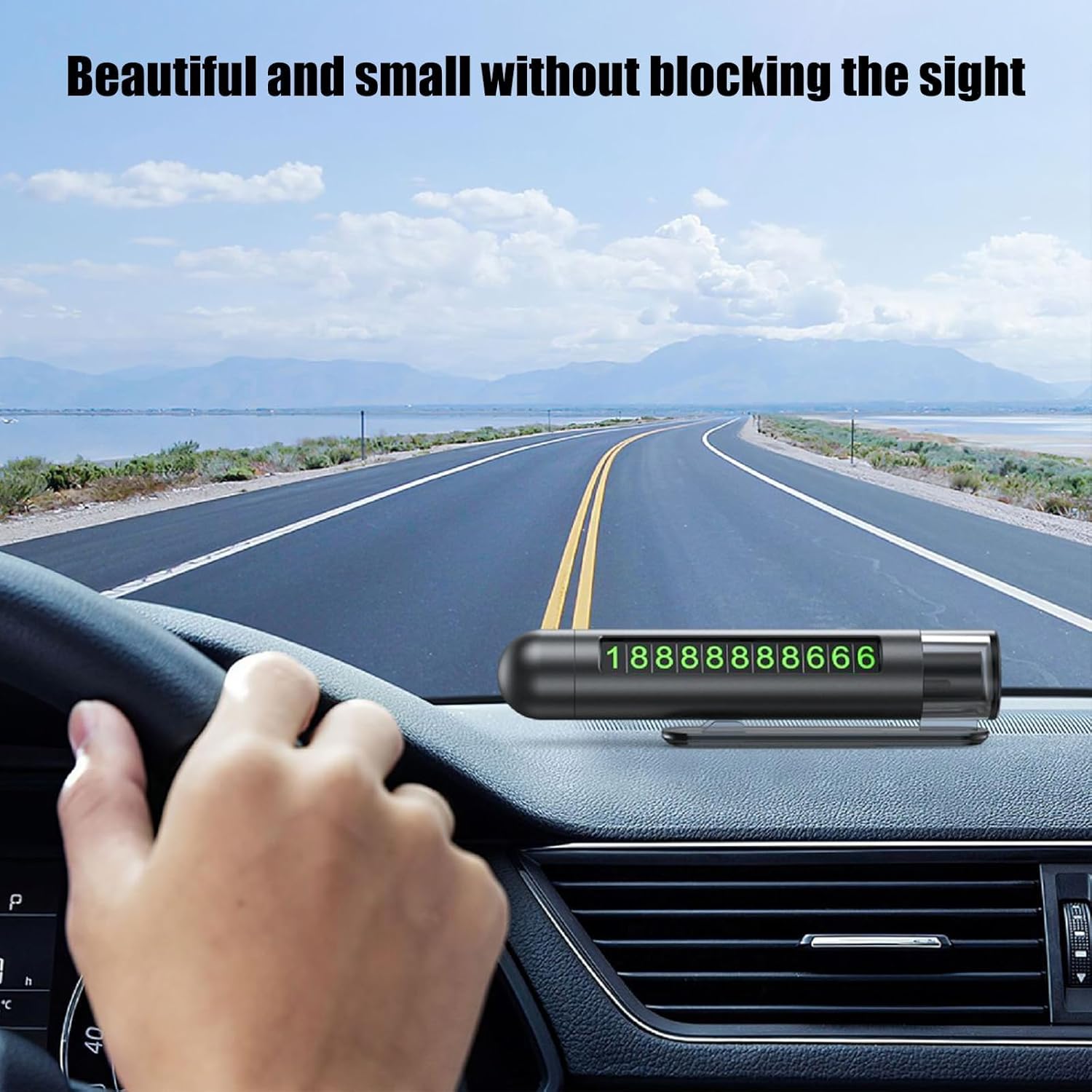 Versatile Auto Hammer – Car Parking Number, Dashboard Decoration & Life-Saving Escape Tool,Black