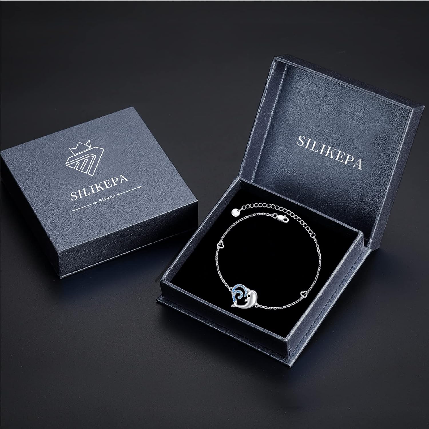 Ocean Bracelet for Women 925 Sterling Silver Ocean Bracelet Adjustable Ocean Jewelry Gift for Women - Image 7