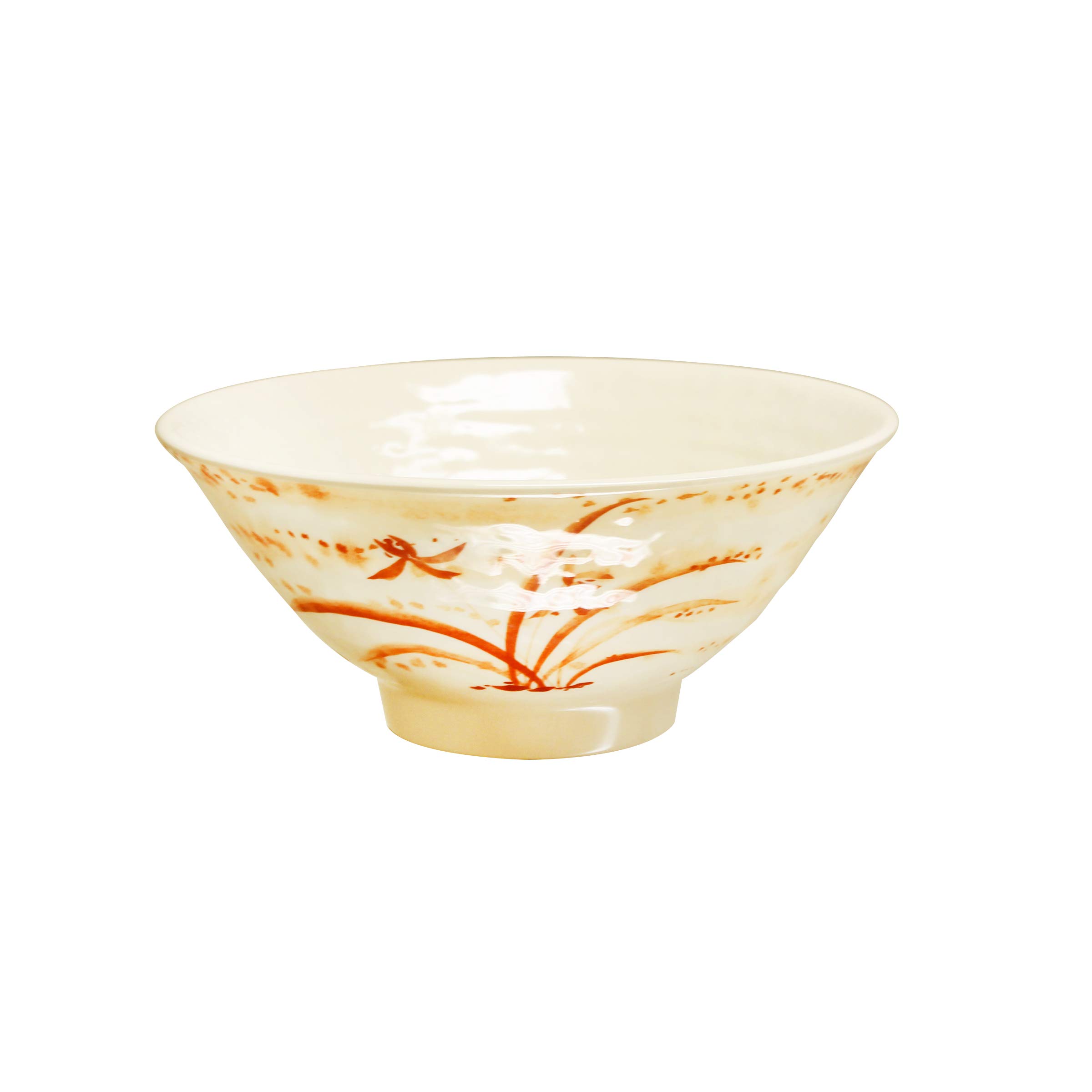 Gold orchid melamine dinnerware collection 11 oz by Thunder Group – 11.0 ounces, Melamine, Beidge, Model 5705