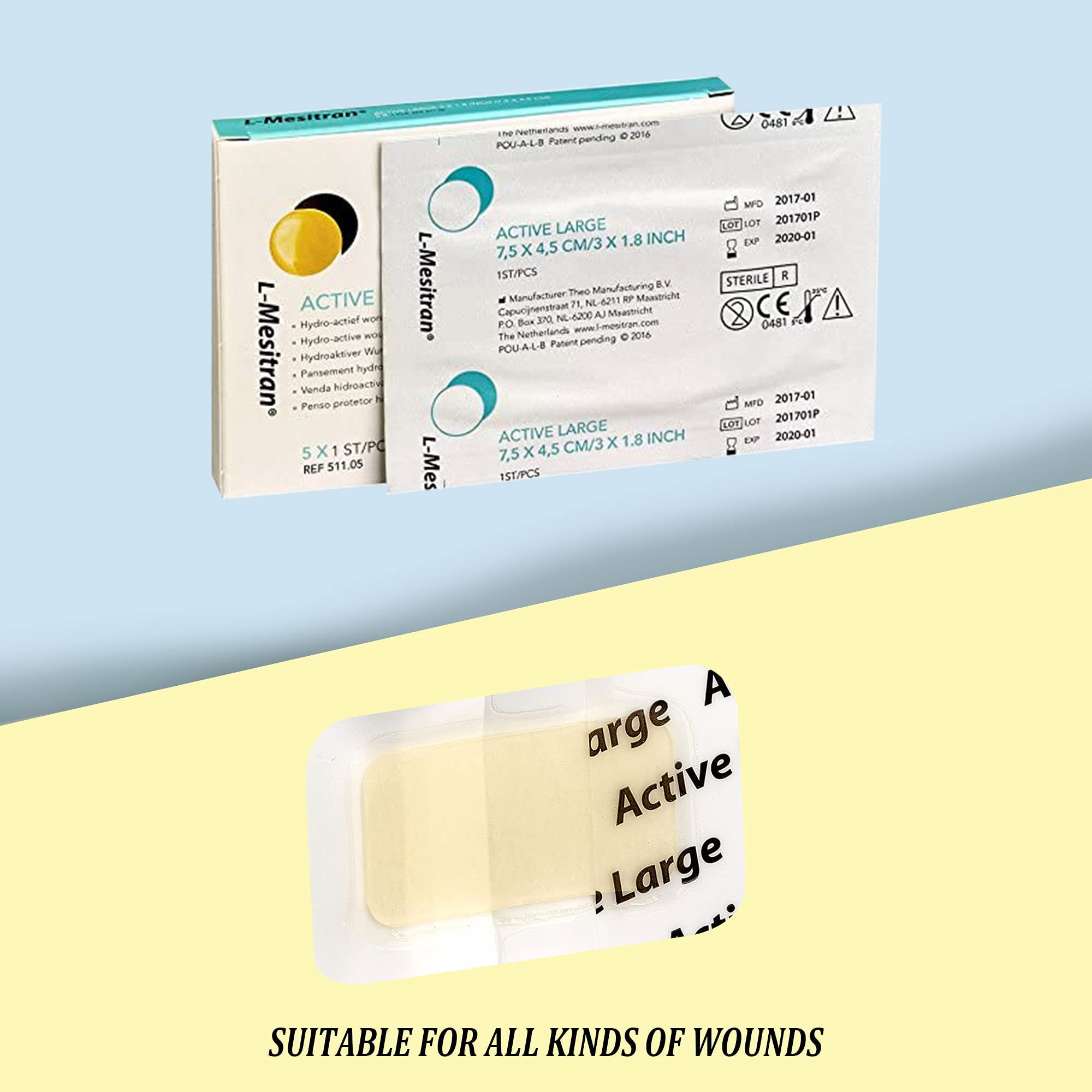 Medical Grade Honey Bandages (5 Pieces in 1 Pack) 30 Honey Wounds