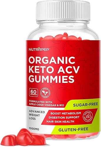 Gomitas Keto Acv para pérdida de peso avanzada y quema de grasa del vientre, gomitas súper activas de vinagre de sidra de manzana, suplemento