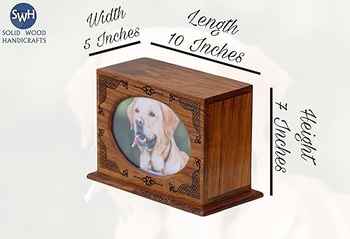Miniatura 5 de Urna de madera para cenizas de mascotas | Urnas de cremación de madera para cenizas de perros y gatos | Urnas decorativas funerarias de recuerdo