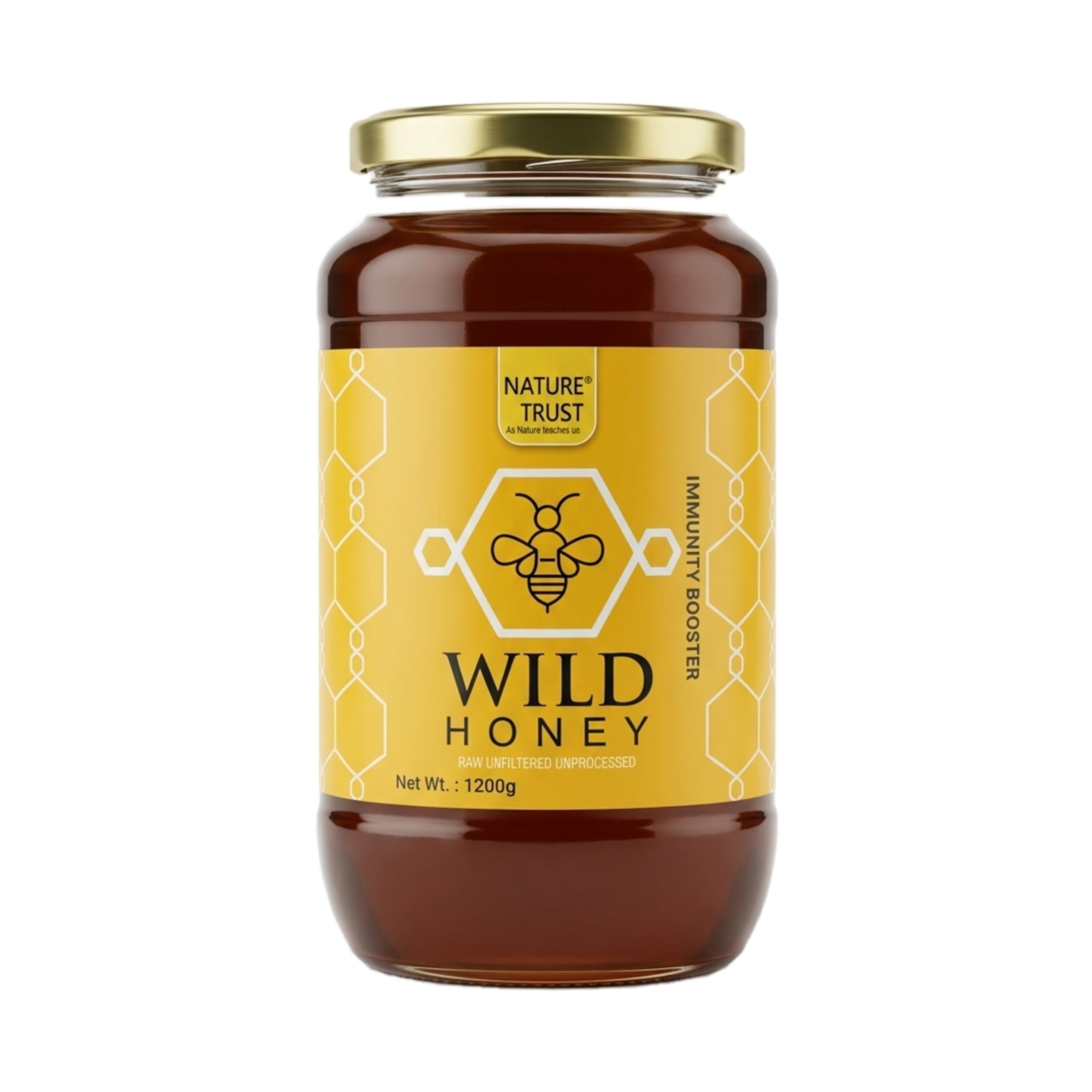 Nature Trust Honey Wild Unprocessed Honey 1200g Pure Raw Honey 100% Natural no preservatives No Artificial Color no Added Sugar 1.2 Kg (1200g)-image-30