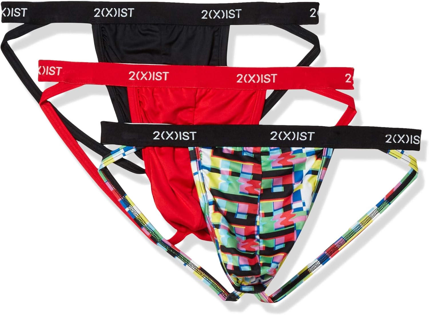 2(X)IST Men's Micro Speed Dri Jock Strap 3-Pack