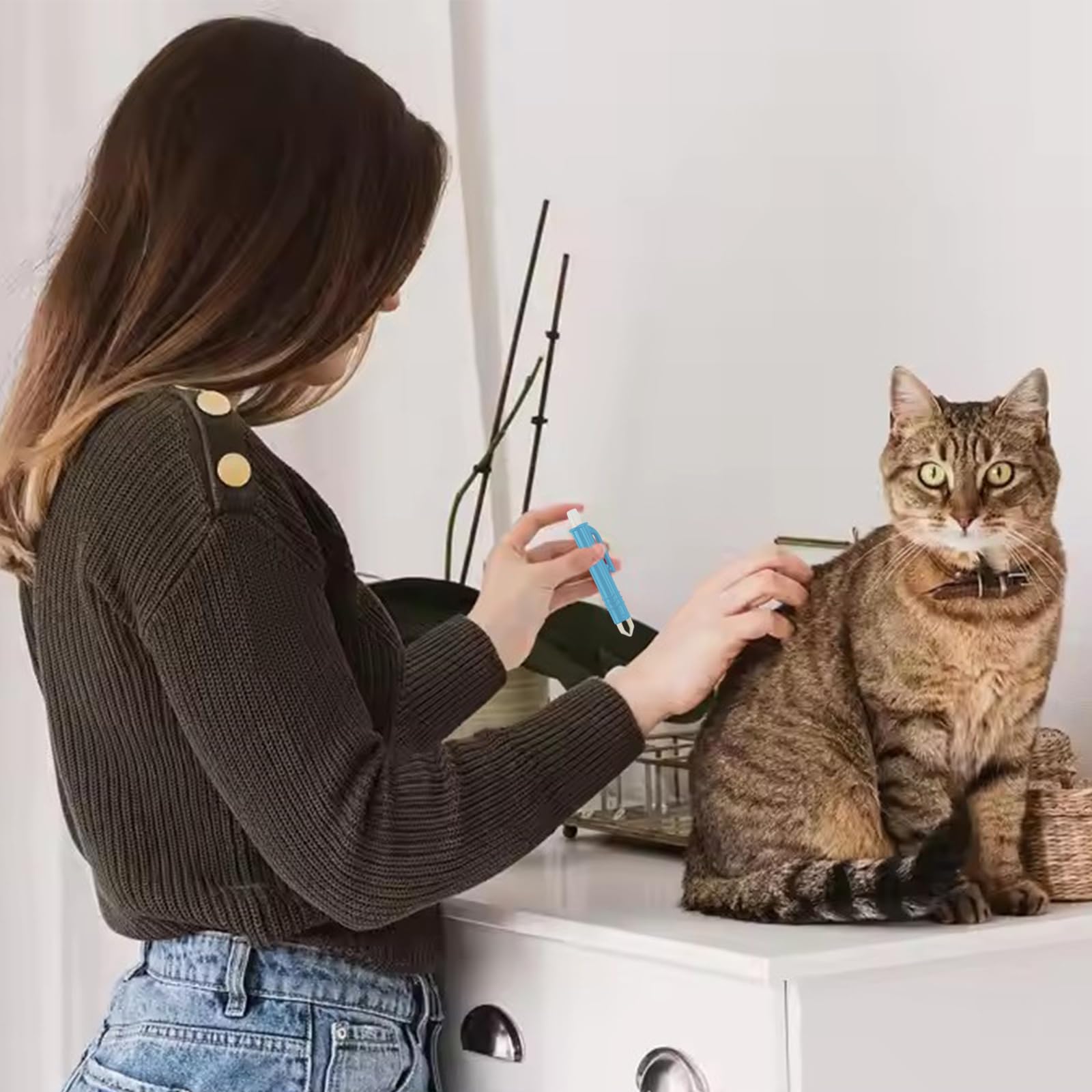 AUXHCYL Tire Tique Chien, 2 Pince à Tiques et 3 Tire Tic, Simple et sûr Pince a Tique pour Chat, Chien et Humains