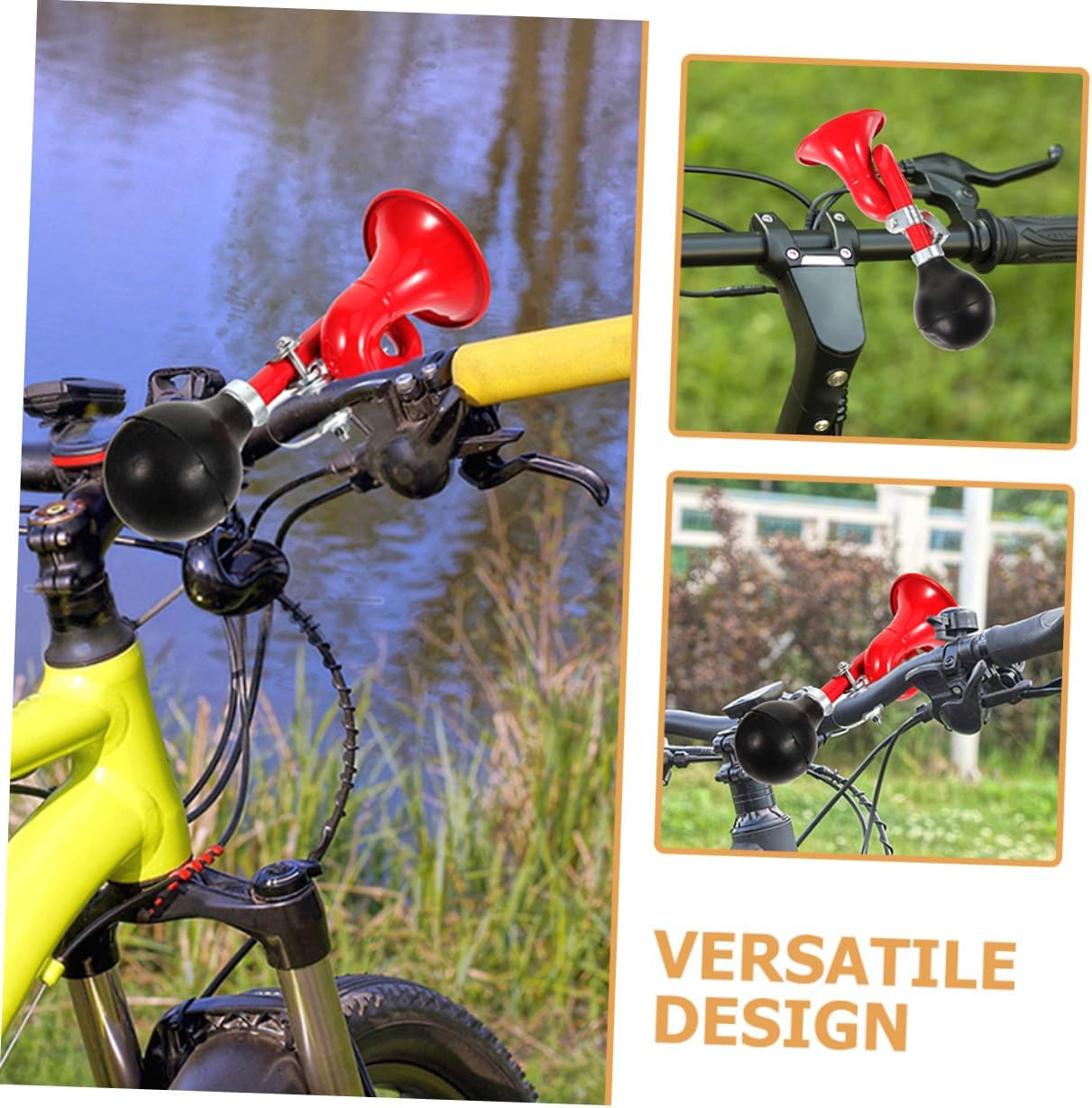 BESPORTBLE 10pcs Loud Bike Horn for Adults Manual Handlebar Bell Sound Alert Lightweight Easy to Install Suitable for Road Mountain