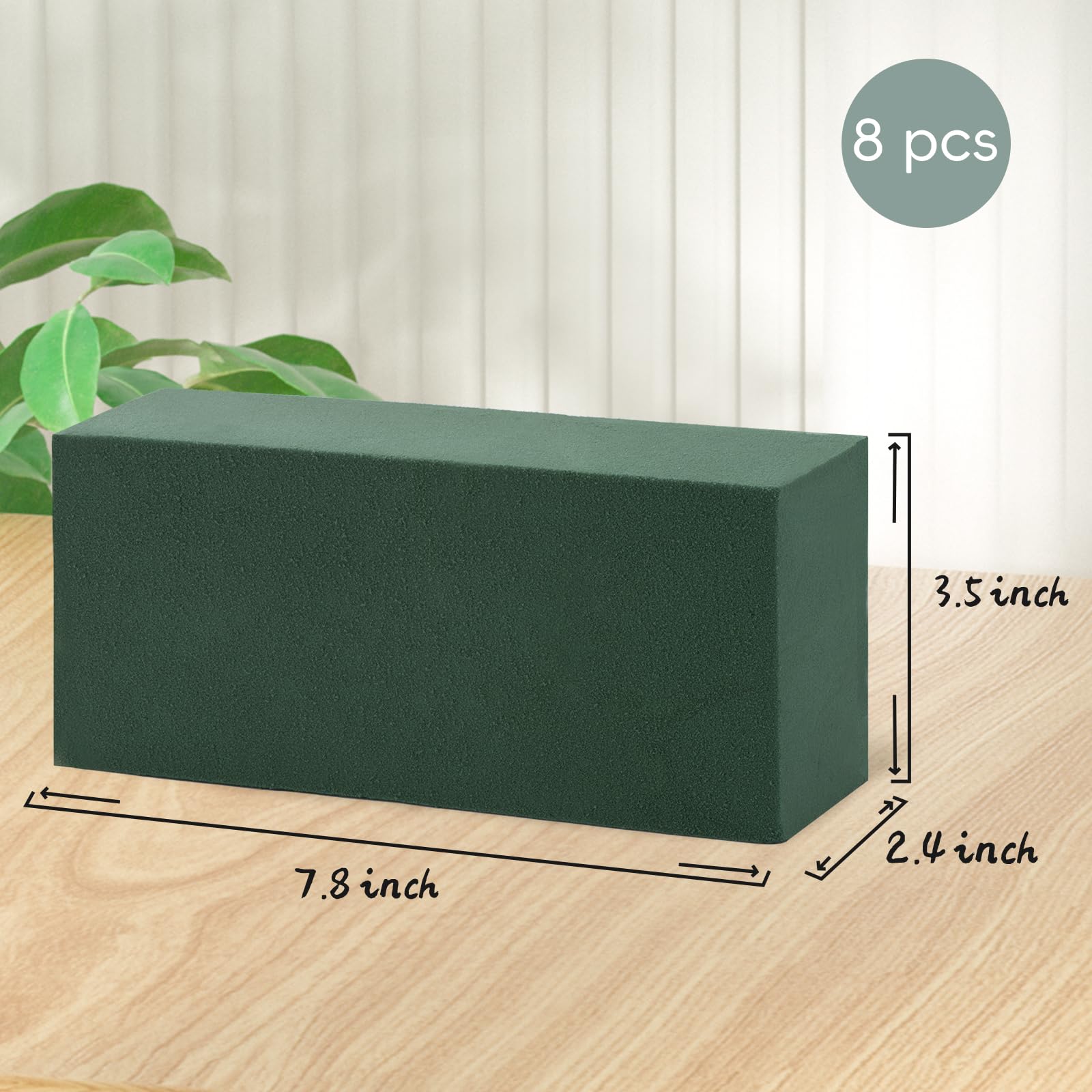 Tunnkit Kwiatowe klocki piankowe do aranżacji kwiatowych każda, 19 x 9 cm szer. x 6 cm wys., bloki piankowe do mokrych i suchych kwiatów, do świeżych i sztucznych kwiatów, kwiaciarni, pianka,