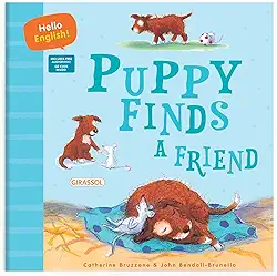 Hello English - Puppy Finds a Friend: Com QR Code