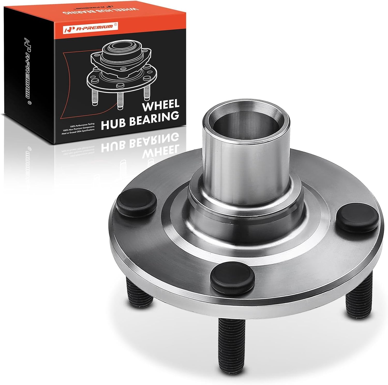 A-Premium Front Wheel Bearing and Wheel Hub Kit with 4-Lug Compatible with Toyota Corolla 1987-2002, MR2 1986-1989 & Chevrolet Prizm 1998-2002 & Geo Prizm 1993-1997