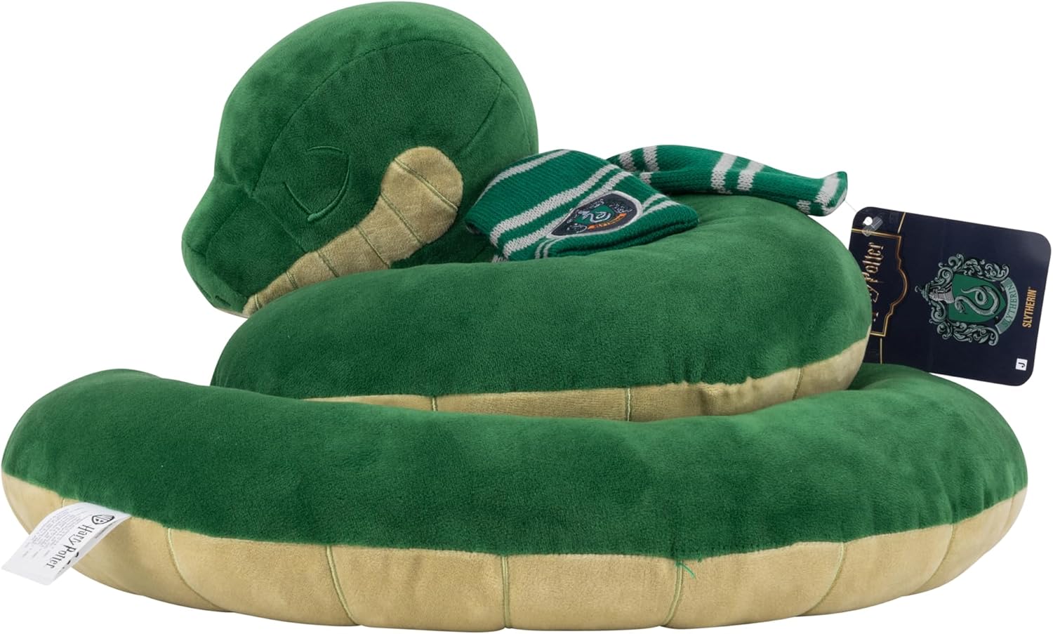 Jazwares Harry Potter Slytherin Snake 18-inch Sleeping Plush - Ultrasoft Officially Licensed Warner Brothers Product Ages 2+