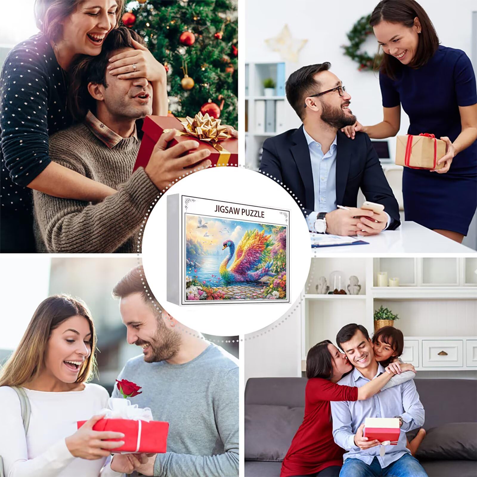 Puzzle 3000 elementów gęś puzzle dla dorosłych kwiaty 122 x 81 cm Unikalne rzemiosło klasyczne 3D drewniana układanka do rodzinnych gier aktywnych, układanka do samodzielnego wykonania nawet do
