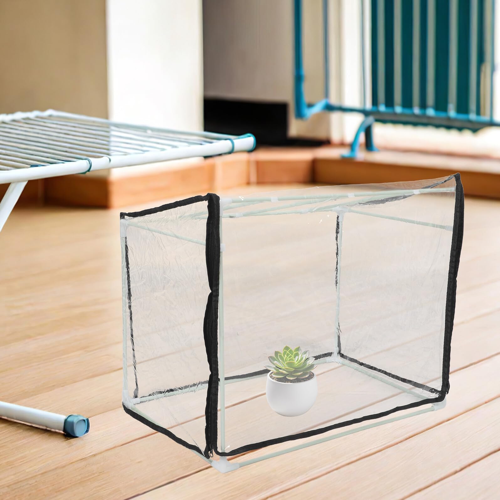 Mini Serrage de Jardin 60x40x40 Cm en PVC et Fibre, pour Semis