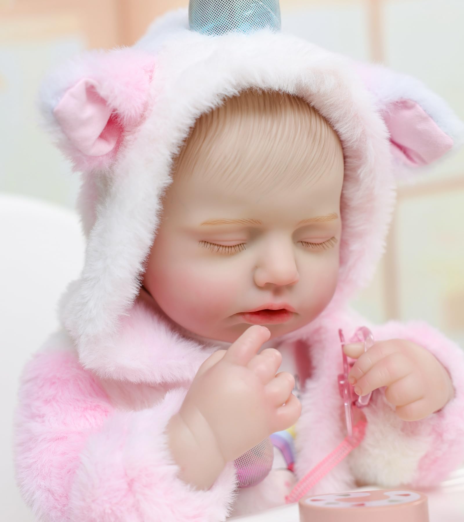 Muñecas Reborn Baby – Muñecas de bebé reales de 20 pulgadas que se ven reales, muñeca niña de vinilo de cuerpo completo en traje de cuerno de fantasía con accesorios, regalo para niñas a 8
