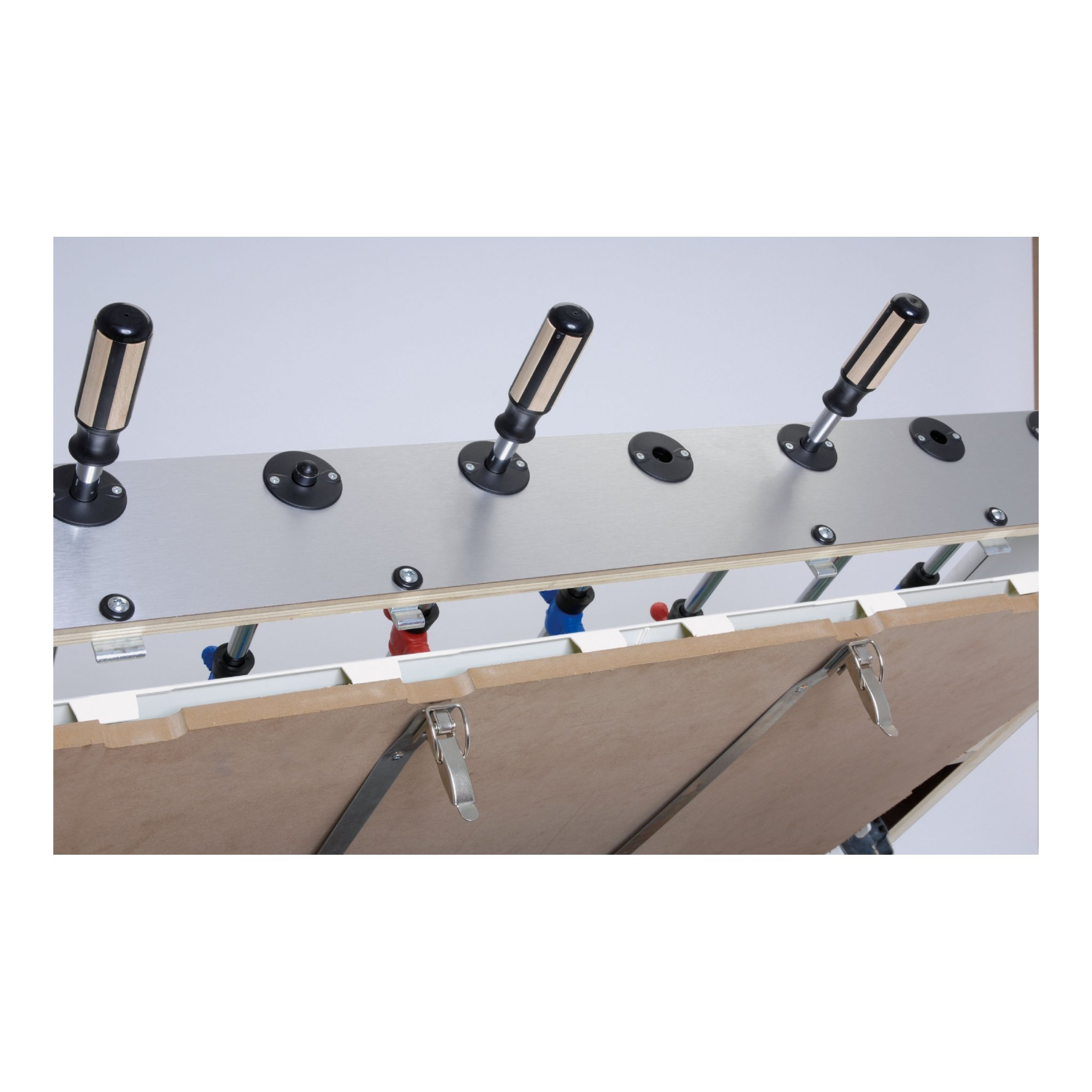 Calcioballilla Garlando linea Bar mod. World Champion con gettonier e aste uscenti campo gioco lungo