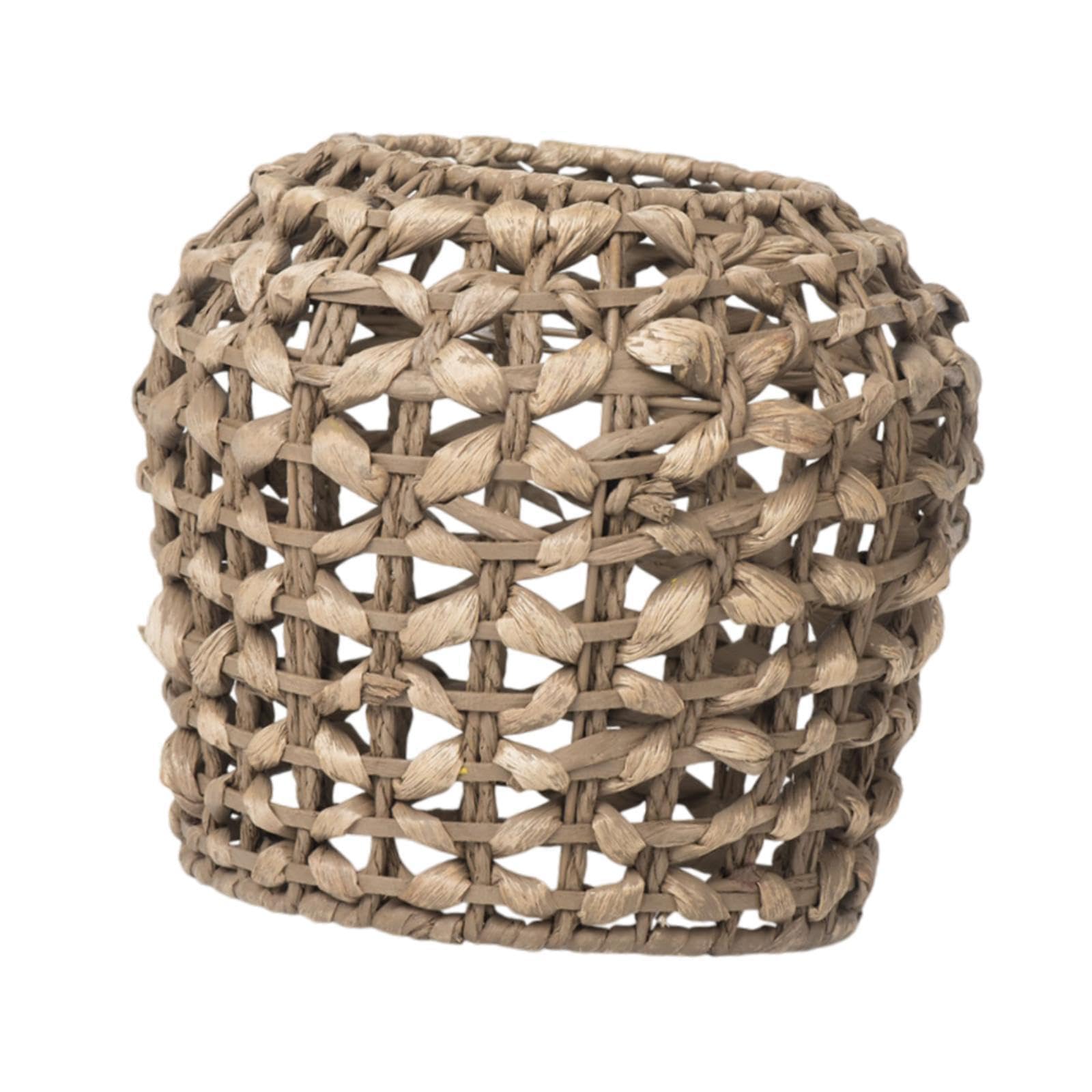 Puxzyax Yellow Woven Lampshade Lantern Shaped Lamp Shade Instantly Brightens Rooms Creating Cozy Atmosphere Gift For Friends Handcraft Woven Lamp Shade Chandelier, 25X22cm