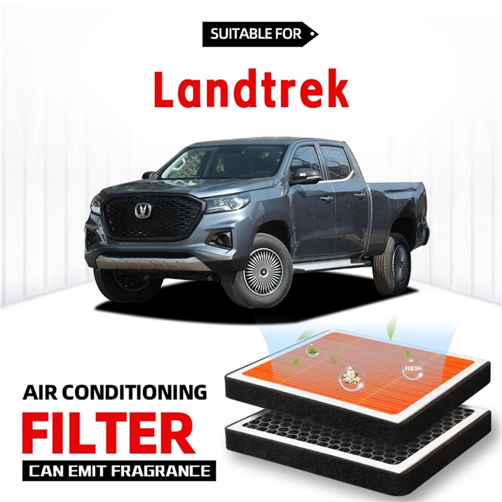 Adatto per filtro abitacolo Changan Landtrek, filtro aria a carboni attivi, filtro aria condizionata con fragranza per purificare l'auto Filtro aria cabina