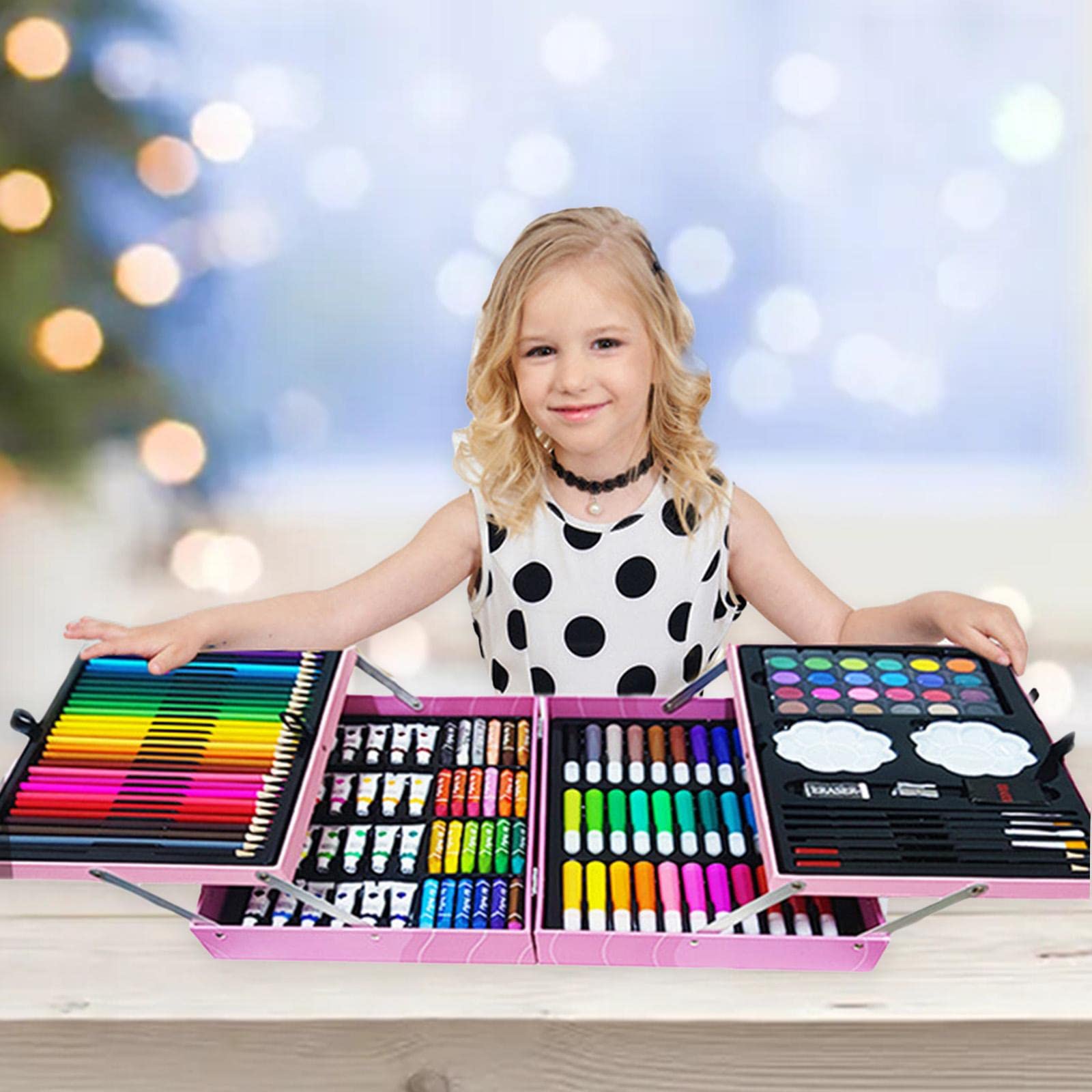 200 Teiliges Deluxe Malset Grundschule Kunstklasse Malen Schreibwaren Geschenk,