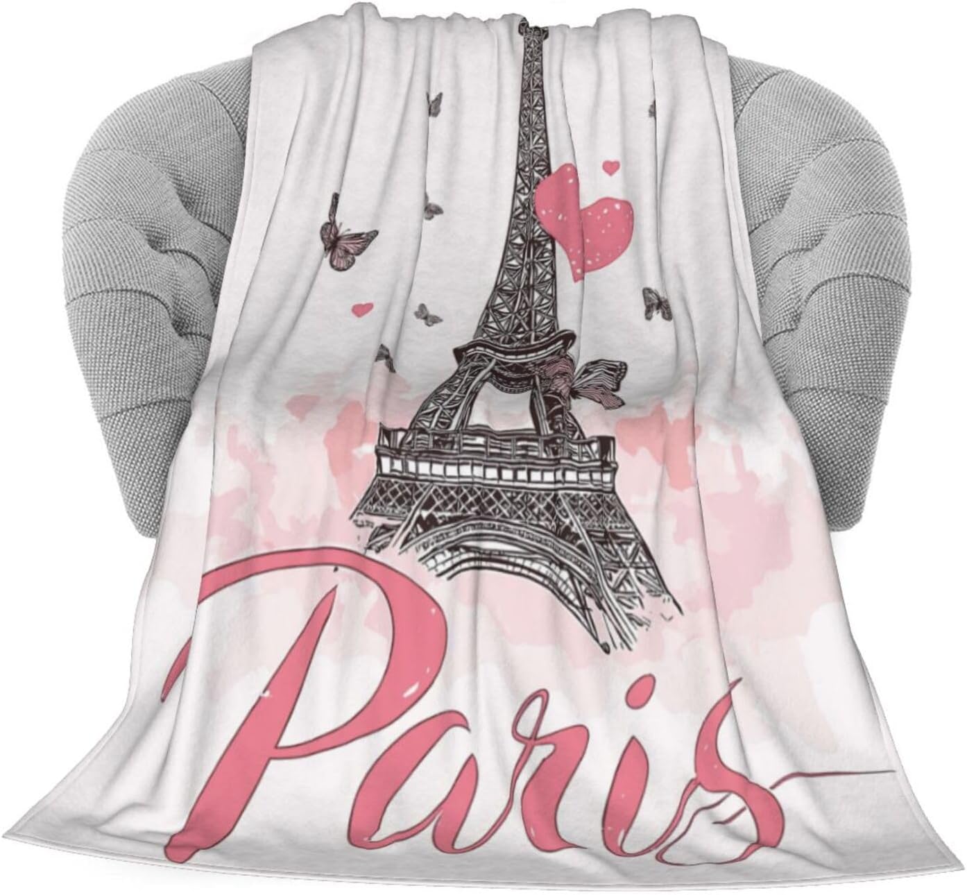 KiuLoam Flannel Blanket Red Cherry Pattern Fleece Throw Blanket for Couch Sofa Living Room Bedroom 50x60 Inches for Kids Women Men