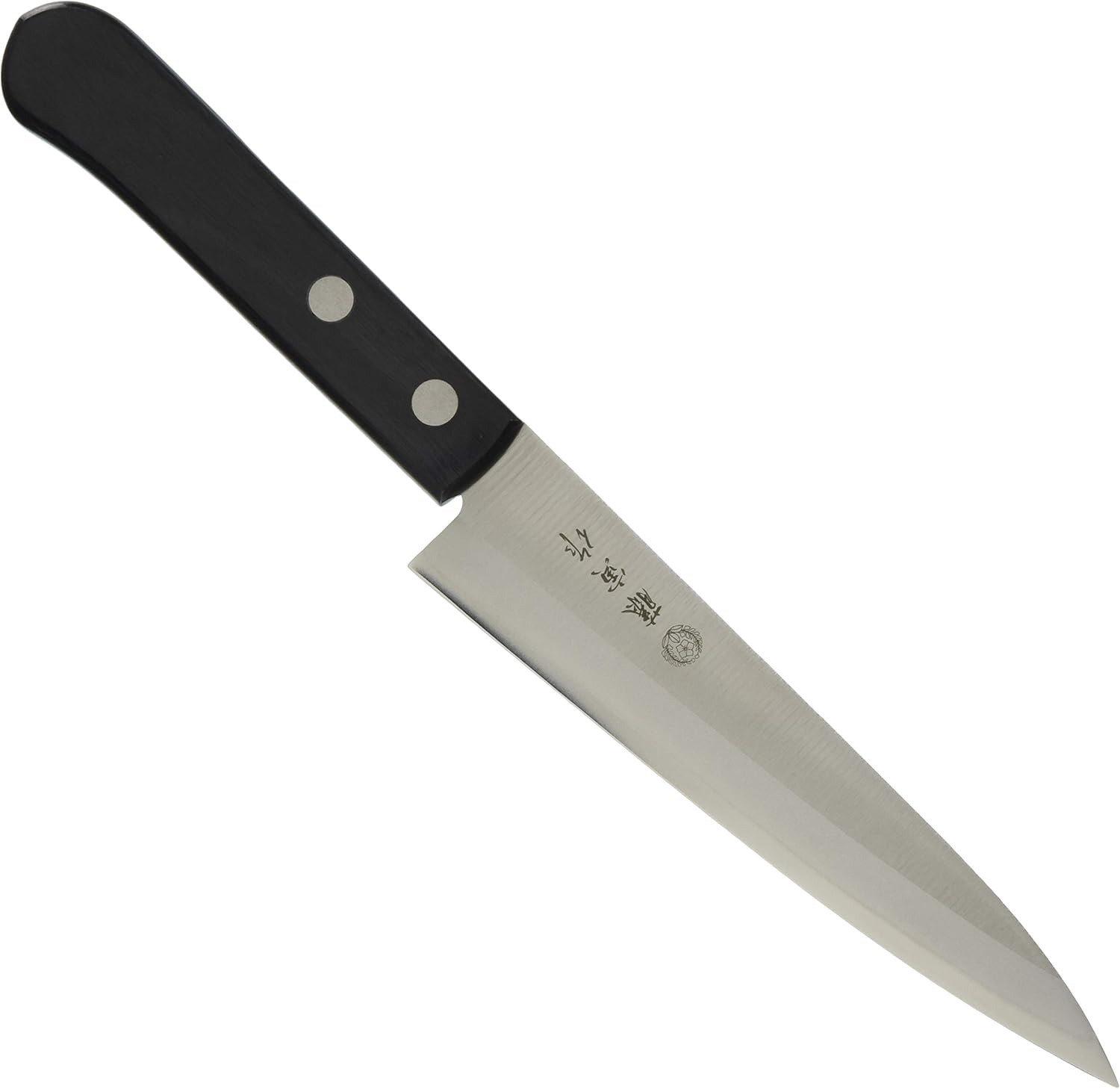 Fujitora Petty Knife, 5.3 inches (135 mm), Japan Cobalt Alloy Steel, Double-edged, Small Utility Knife Suitable for Peeling, Decorative Cuts, Small Crafts, etc. Set the thickness of the blade for