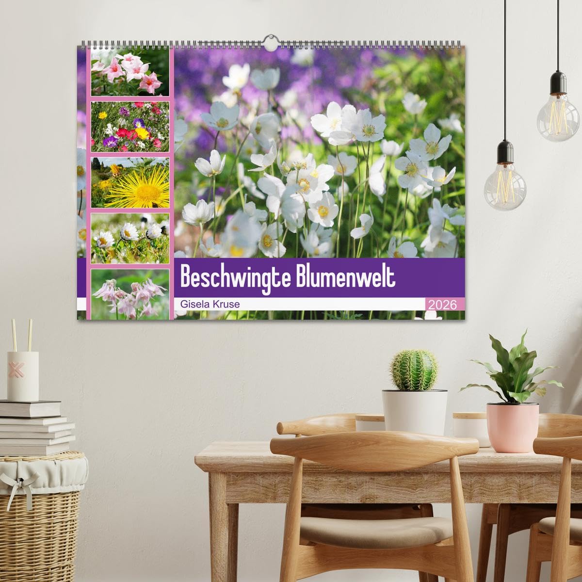 Beschwingte Blumenwelt (Wandkalender 2026 DIN A2 quer), CALVENDO Monatskalender: Ein Blütentanz quer durch den Sommer (CALVENDO Natur)
