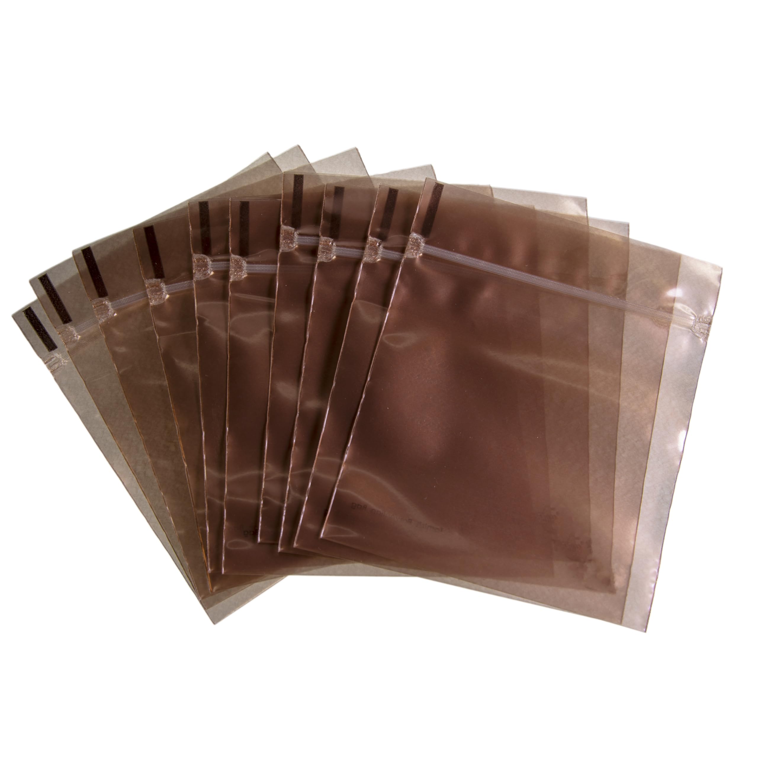 Bolsas herméticas antideslustre de 4x4 pulgadas para guardar joyería fina.