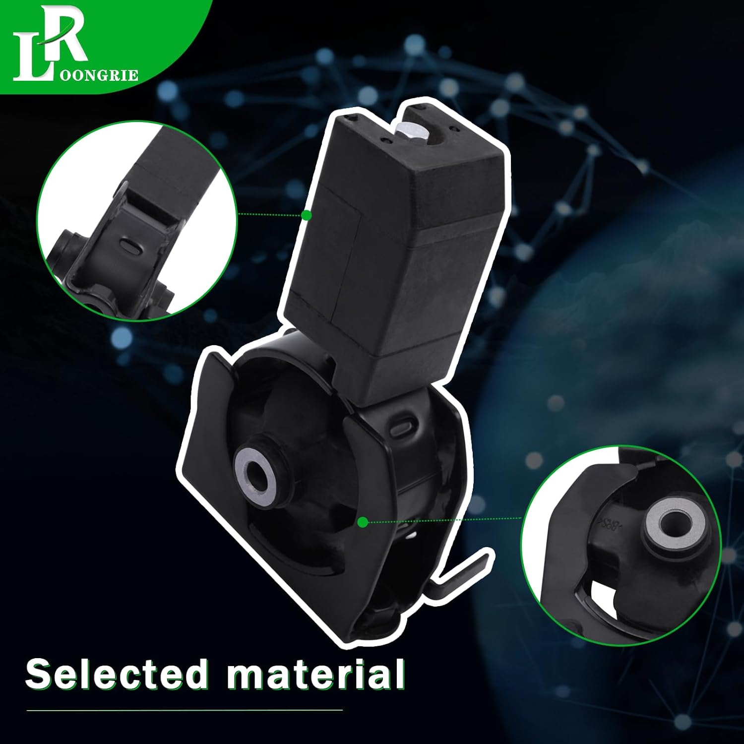 Engine Motor and Transmission Mount Compatible with 2003-2008 Corolaa & 2003-2008 Matrix & 2003-2008 Pontiac Vibe & 2005-2010 Scion TC Auto Transmission Repklace OE A4219 EM9158 1236122030 Set of 1