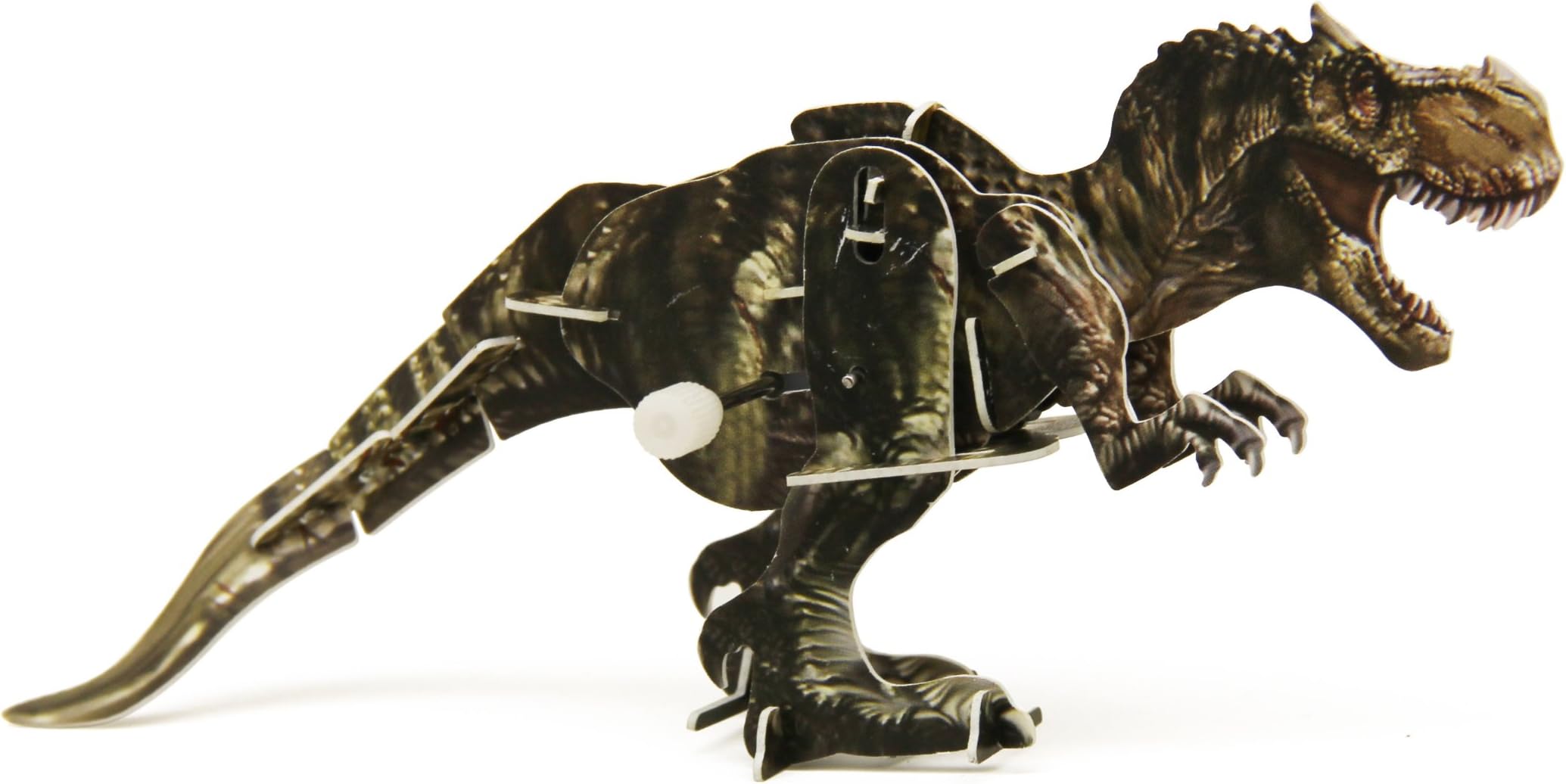 WeGlow International 3D Dinosaur Wind Up T-Rex Puzzle, 2-Pack